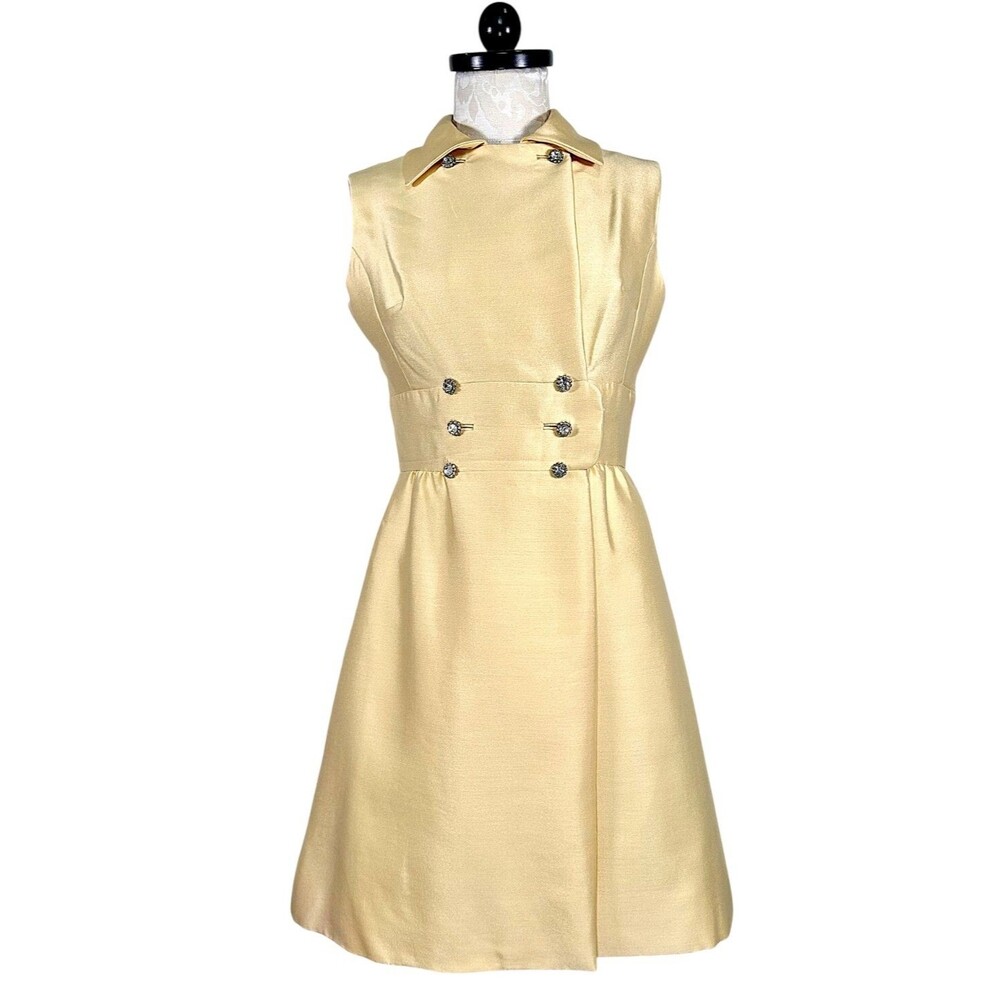 Vintage Shannon Rodgers Jerry Silverman 1960s Retro Sheath Dress